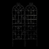 2 Pack Metal Garden Trellis 71" x 19.7" Rustproof Trellis for Climbing Plants Outdoor Flower Support W1586104494