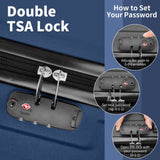 Luggage Set of 3, ABSPC Hardside Suitcase Sets with TSA Lock 4 Spinner Wheels, Lightweight Trolley 82036213
