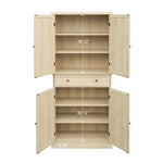 ZUN 4 Door Cabinet with 1 Drawer, with 4 Adjustable Inner Shelves, Storage Cabinet W68894703