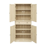 ZUN 4 Door Cabinet with 1 Drawer, with 4 Adjustable Inner Shelves, Storage Cabinet W68894703