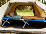 Portable Folding Camping Cot with Carrying Bag Army Blue 48905748