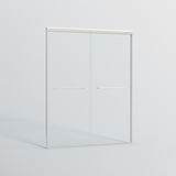 56-60 in. W x 72 in. H Double Sliding Shower Door, Semi-frameless Bypass Bathroom Sliding Door with W1573P239436