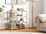 4-Tier Solid Pine Wood Shoe Rack Stackable Design 33LBS Per Shelf Ventilated Slatted Shelves 87836626