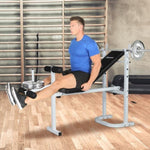 ZUN Weight Bench with Adjustable Workout Bench and Barbell Rack and Leg Developer, Foldable Weight Bench 25252986