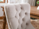Modern, High-end Tufted Solid Wood Contemporary Velvet Upholstered Dining Chair with Wood Legs 28715564