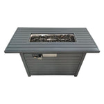 ZUN 25 H x 42 W Outdoor Fire Pit Table with Lid B120142380