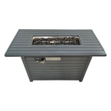 ZUN 25 H x 42 W Outdoor Fire Pit Table with Lid B120142380