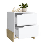 Luss Nightstand, Bedside Table with 2-Drawers B070P188858