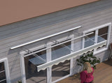 79" x 34" Window Awnings Door Entrance Canopy, Aluminum Alloy Bracket, 0.137 Inch Thick Crystal W2205P179828