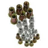 900 PCS Strong and Durable Rivet Nut Set - Stainless Steel, Aluminum, Zinc Steel in Boxed Kit for 39748742