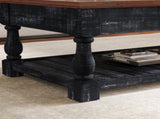 Retro Lift-Top Coffee Table with Storage for Living Room, Hidden Compartment Lower Shelf, Espresso W1445P362857