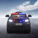 ZUN 12V Kid Ride on Police Car with Parental Remote Control, Battery Powered Electric Truck with Siren, W2181137526