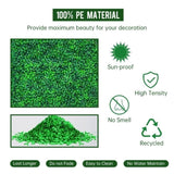 24 Pcs 24x16inch Artificial Grass Wall Panels, Decorative Boxwood Grass Backdrop for Outdoor Garden 21143649