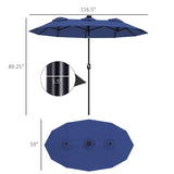 Outdoor beach umbrella/Double-Sided Market Umbrella 57026062