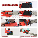 Cordless Chainsaw 16 Inch, Brushless Motor Electric Chainsaw, 40v Battery Powered with 2 Batteries 42937342
