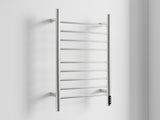 Brushed Nickel Heated Towel Rack for Bathroom,Wall Mounted with Intelligent Touch Screen Timer, 99313636
