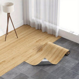 ZUN 3D Retro Laminate Vinyl Flooring Roll, Peel and Stick Linoleum Wood Grain, Vinyl Plank Floor Tiles, 97414543