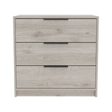 ZUN Kaia 3 Drawers Dresser, Superior Top -Light Gray B20091878