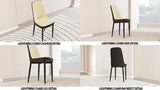 A set of 2 dining chair, modern style chair made of high-quality PU Leather fabric with thick soft W2189P166108