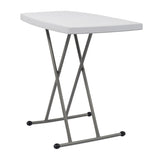 76*50*70.5cm Liftable Garden Plastic Table White 57303780