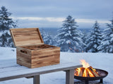 15 Lbs Fatwood Fire Starter Sticks with Wooden Box, 100% Natural Kindling wood, Pine Firewood 41352031