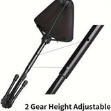 ZUN 2pcs portable telescopic chairs, lightweight folding chairs for fishing and camping, adjustable 02775067