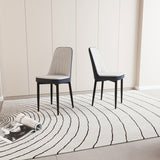 A set of 2 dining chair, modern style chair made of high-quality PU Leather fabric with thick soft W2189P168414