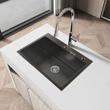 27"x19" Undermount Kitchen Sink Stainless Steel Under Counter Deep Single Bowl Undermount Sink Basin T3177P286026