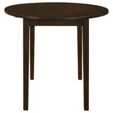 Cappuccino and Tan 3-piece Dining Set with Drop Leaf B062P145671