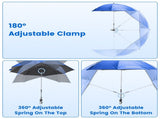 Folding Camping Chair with Detachable 8-Rib Sun Umbrella, 42.13 Inch Canopy Aluminum Alloy Portable 79339247
