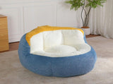Oversized Bean Bag Chairs,Multicolor Faux Fur Couch Filled with Shredded Sponge,Large Lounger Sofa 52229130