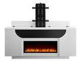 Aurora White 76 Inch Fireplace with TV Lift B201P345169