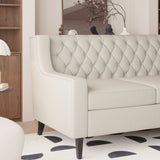 78.75'' 3-Seater Sofa, Button Tufted Backrest with Comfy Cushion, Mid Century Modern Couches for W680P188556