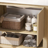 36" Modern Bathroom Vanity with Rectangle Ceramic Sink, Bathroom Cabinet with Large storage space N817P245321N