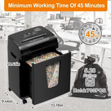 Paper Shredder, 18-Sheet Cross Cut Level P-4, Shred Paper/Credit Card/CD, with Large Pull Out 18301948
