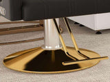 Professional Hydraulic Barber Chair - 360&deg Swivel with Adjustable Height, Stainless Steel 41738739
