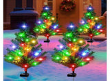 Solar Christmas Tree Outdoor Decor, Waterproof Solar Xmas Decorations Garden Stake Lights, 97560941