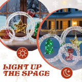 Set of 3 Lighted Iridescent Cut-out Light Bulb Christmas Decorations, Pre-lit Holiday Decor with 295 76777276