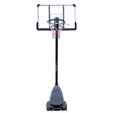 ZUN Height Adjustable 6 to 10ft Basketball Hoop 44 Inch Backboard Portable Basketball Goal System with 44404530