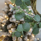 23.6" Christmas Eucalyptus Wreath Green Door Wreath Fake Leaf Garland Wedding Home Frontdoor Decor 70956210