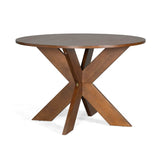 Round Dining Table Modern Farmhouse Kitchen Table, Cherry N779P266070C