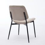 ZUN A&A Furniture, Dining Chairs Set of 2 Modern Retro Linen Chair with Bentwood Back Upholstered Seat W1143P194145