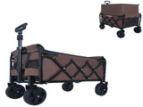 Expandable Dual-Layer Utility Wagon with 100% Extra Space - Grocery Cart for Camping, Shopping, 32829486