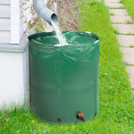 ZUN 66 Gallon Folding Rain Barrel Water Collector Green 66525837