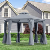 13ft x 13ft Patio Gazebo-Gray 07824817