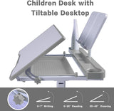 Desk for Kids Desk and Chair Set Kids Art Desk Drafting Table Desk Set with Adjustable Height, T3060P269056
