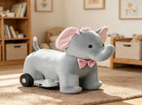 6V Electric Ride-On Horse for Kids Music, Forward Drive, Soft Plush Body & Foot Pedal Toy for 94162152