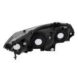 2pcs Front Left Right Headlights for Honda Civic 2006-2011 2dr Coupe Models Only Black 91407748