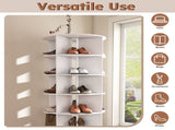 Rotating Shoe Rack Tower, 6-Tier Spinning Shoe Rack, Free Standing 360&deg Revolving Shoe Organizer, 56550516