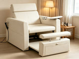 PVC Electric Reclining Pedicure Chair, Sand 32282480